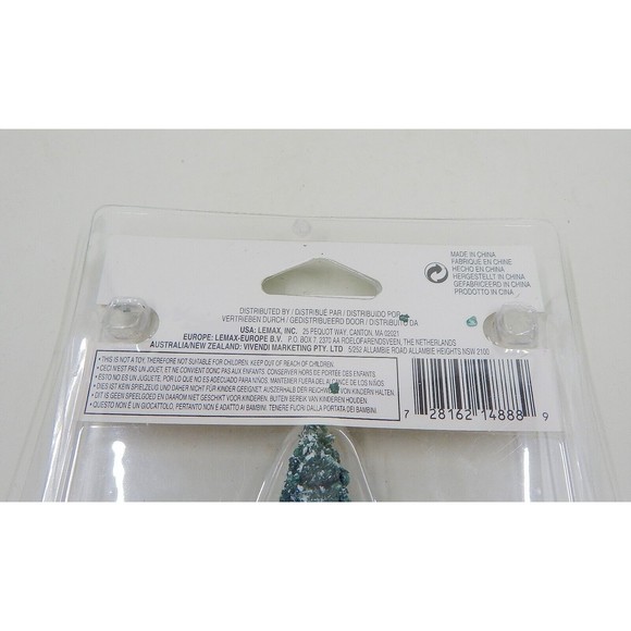 Lemax 2013 Snowy Juniper Pine Tree Set Of 3 Christmas Village Scene 4 Inch NOS - Picture 6 of 8